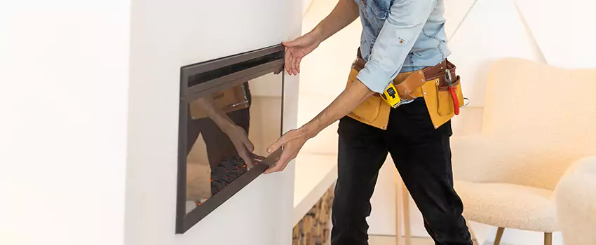 Metal Fireplace Installation in Avon, Ohio